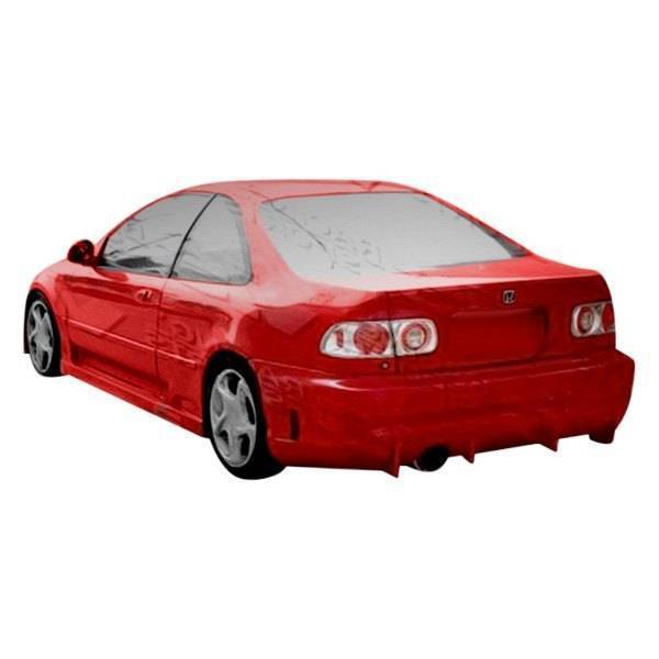 2001-2005 Honda Civic 2 doors TSC Style FRP Primer Rear Bumper-1