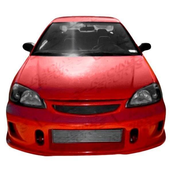 2001-2003 Honda Civic 2 doors 4 doors TSC 2 Style FRP Primer Front Bumper-1