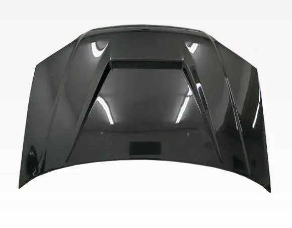 2001-2003 Honda Civic 2 doors 4 doors INVADER Style Carbon Fiber Black Hood-3