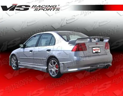 2001-2005 Honda Civic 4 doors OCTANE Style FRP Primer Side Skirts-1