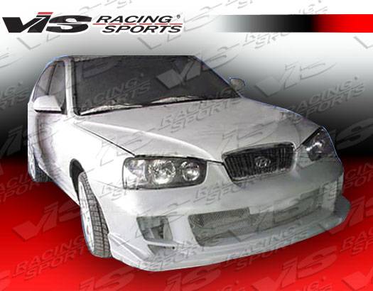 2001-2003 Hyundai Elantra 4 doors BALLISTIX Style FRP Primer Full Kit-1