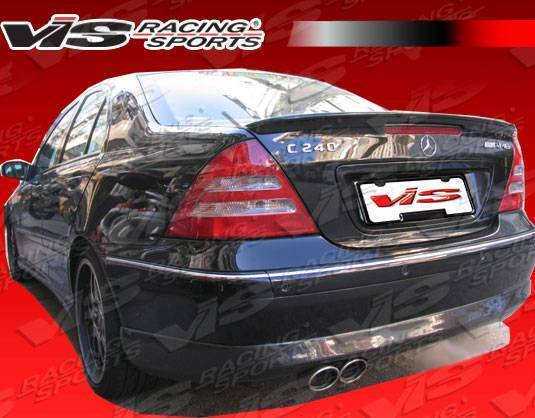 2001-2007 Mercedes C Class W203 4 doors EURO TECH 2 Style FRP Primer Rear Lip-2