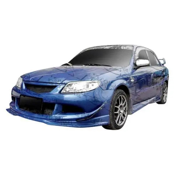 2001-2003 Mazda Protege 4 doors 5 doors Cyber 1 Style FRP Primer Side Skirts-1