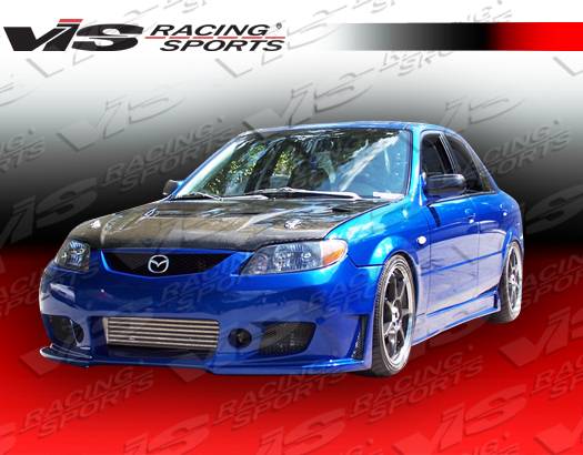 2001-2003 Mazda Protege 4 doors TSC 3 Style FRP Primer Full Kit-1