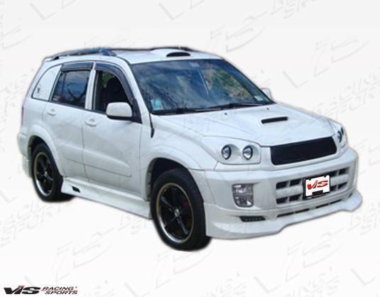 2001-2004 Toyota Rav 4 4 doors TECHNO R Style FRP Primer Front Lip-1