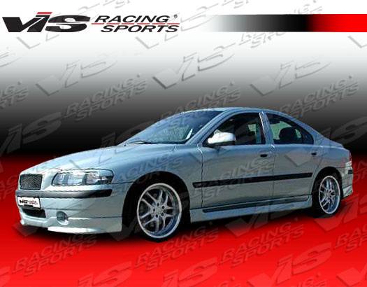 2001-2004 Volvo S60 4 doors SPIKE Style FRP Primer Full Kit-1