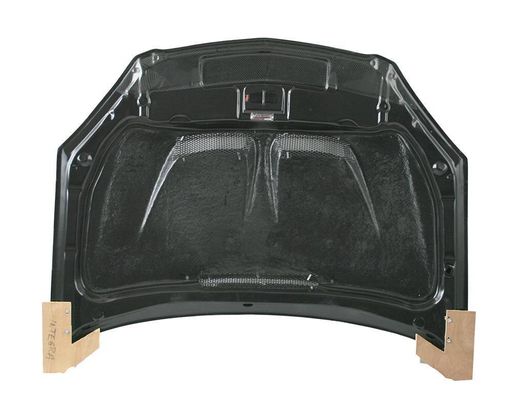 2002-2006 Acura RSX 2 doors JS Style Carbon Fiber Black Hood-4