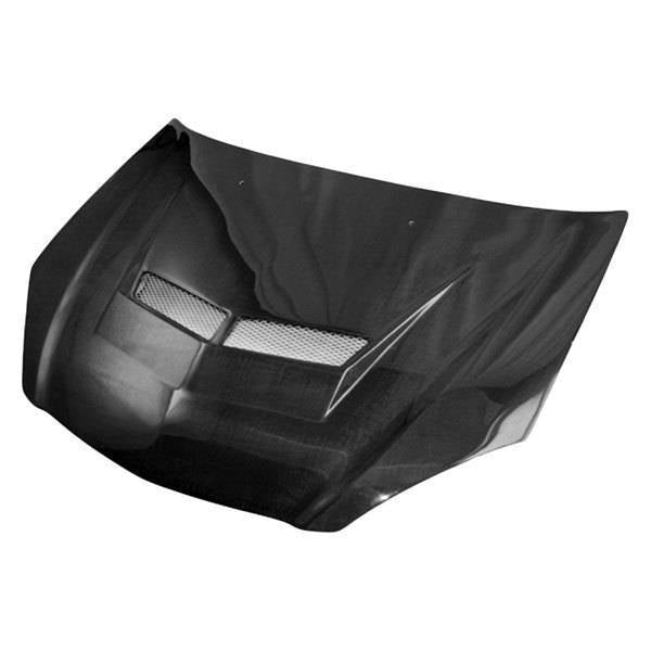 2002-2006 Acura RSX 2 doors Invader2 Style Carbon Fiber Black Hood-1