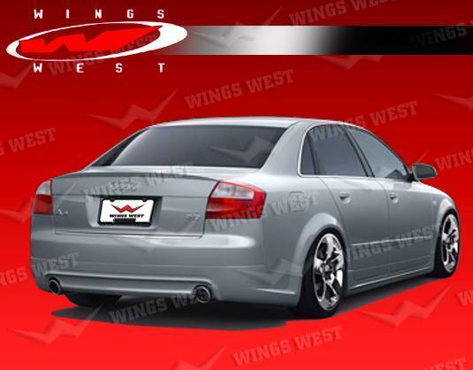 2002-2005 Audi A4 4 doors JPC Style POLYURETHANE Black Rear Lip-2