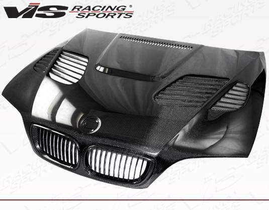2002-2005 BMW 3 SERIES E46 4 doors GTR Style Carbon Fiber Black Hood-4