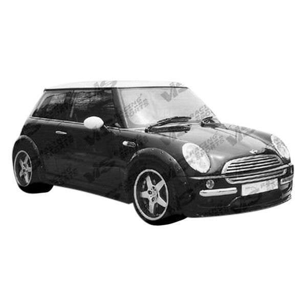 2002-2006 BMW Mini Cooper 2 doors EURO TECH Style FRP Primer Rear Lip-1