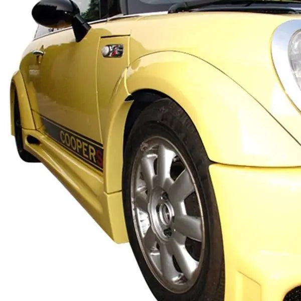 2002-2006 BMW Mini Cooper 2 doors MAX Style FRP Primer Side Skirts-1