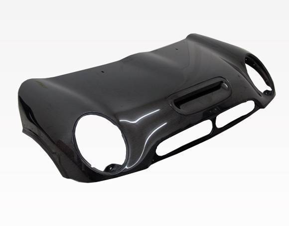 2002-2006 BMW Mini Cooper 2 doors OEM Style Carbon Fiber Black Hood-1
