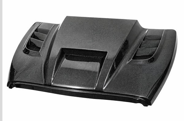 2002-2008 Dodge Ram 2DR &amp; 4DR VTM Style Carbon Fiber Hood