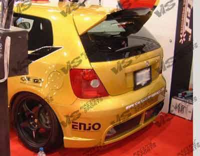 2002-2005 Honda Civic Hatchback FRP Primer Rear Bumper-1