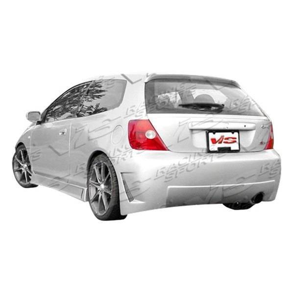 2002-2005 Honda Civic Hatchback TSC 3 Style FRP Primer Rear Bumper-1