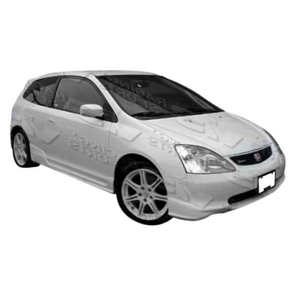 2002-2005 Honda Civic Hatchback Type R Style FRP Primer Front Lip-1