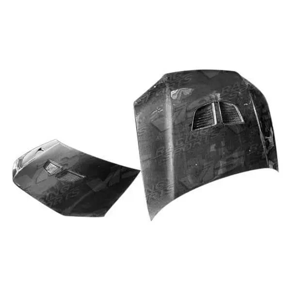 2002-2003 Mitsubishi EVO 7 JDM 4 doors OEM Style Carbon Fiber Black Hood-2