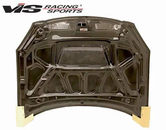 2002-2004 Nissan Altima 4 doors INVADER Style Carbon Fiber Black Hood-4