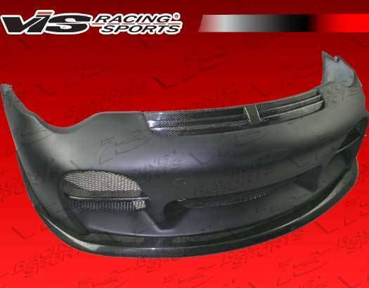 2002-2004 Porsche 996 2 doors A Tech Style FRP Carbon Fiber Black Front Bumper-2