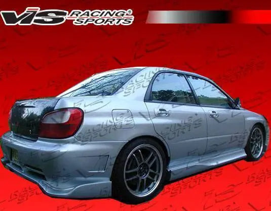 2002-2007 Subaru WRX 4 doors ALFA Style FRP Primer Side Skirts-4