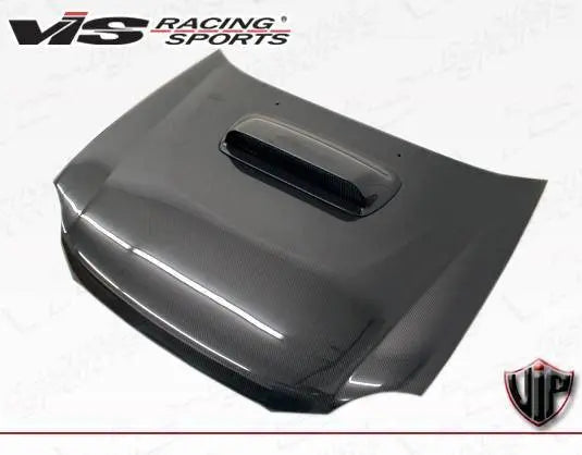 2002-2003 Subaru WRX 4 doors STI Style Carbon Fiber Black Hood-2