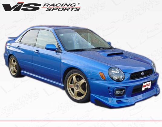 2002-2003 Subaru WRX 4 doors TERMINATOR Style FRP Primer Front Lip-3