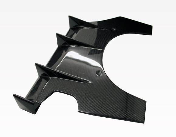 2002-2007 Subaru WRX 4 doors VTX Style Carbon Fiber Black Diffuser-2