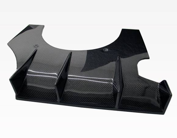 2002-2007 Subaru WRX 4 doors VTX Style Carbon Fiber Black Diffuser-4