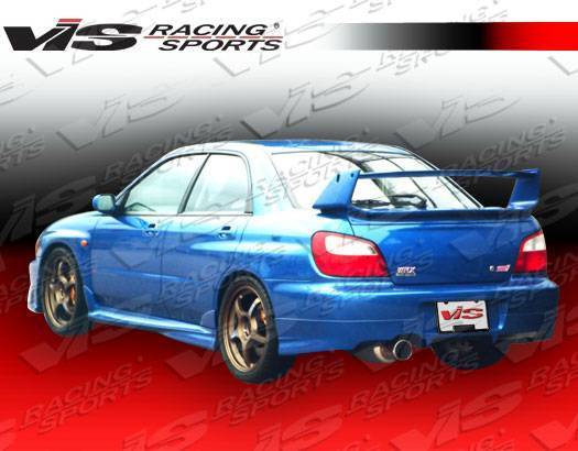 2002-2003 Subaru WRX 4 doors Z-SPORT Style FRP Primer Rear Lip-1