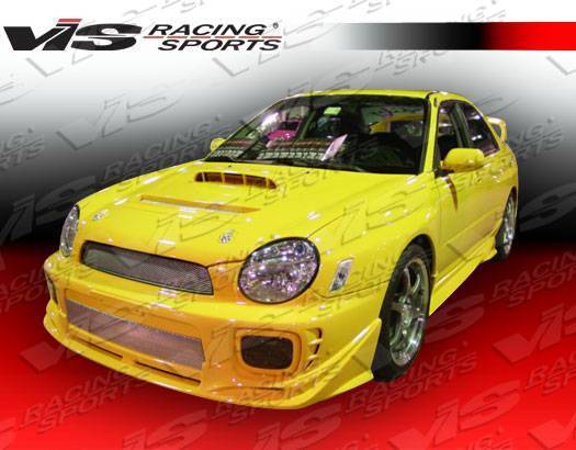2002-2003 Subaru WRX 4 doors ZYCLONE Style FRP Primer Front Lip-2