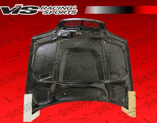 2003-2010 BMW 6 SERIES E63 2 doors XTS Style Carbon Fiber Black Hood-4