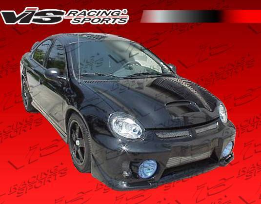 2003-2005 Dodge Neon 4 doors EVO 5 Style FRP Primer Front Bumper-2