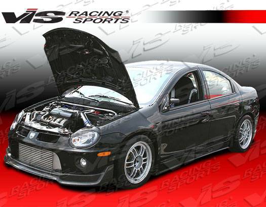 2003-2005 Dodge Neon 4 doors V-SPEC Style Carbon Fiber Black Front Lip-2
