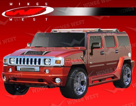 2003-2009 Hummer H2 4 doors JPC Style POLYURETHANE Black Full Kit-2