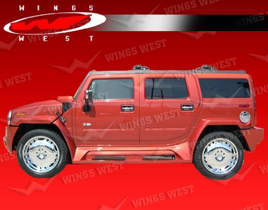 2003-2009 Hummer H2 4 doors JPC Style POLYURETHANE Black Full Kit-4