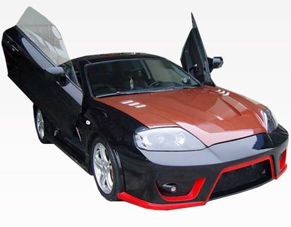 2003-2006 Hyundai Tiburon 2 doors FUZION Style FRP Primer Front Bumper-1