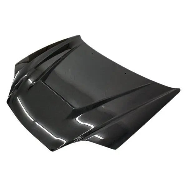2003-2006 Hyundai Tiburon 2 doors INVADER Style Carbon Fiber Black Hood-1
