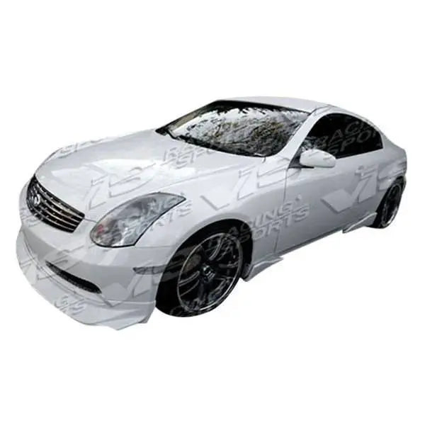 2003-2007 Infiniti G35 2 doors INVADER Style FRP Primer Side Skirts-1
