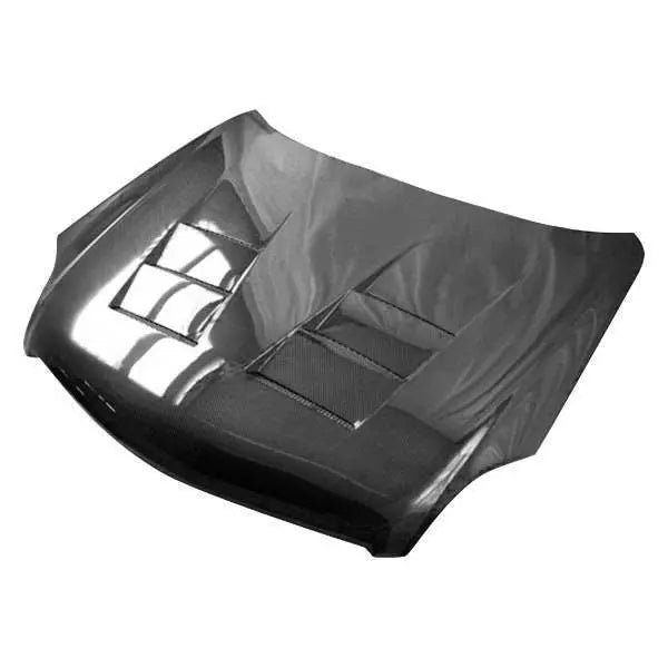 2003-2007 Infiniti G35 2 doors TERMINATOR Style Carbon Fiber Black Hood-1