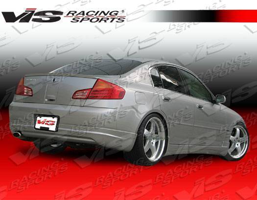 2003-2004 Infiniti G35 4 doors VIP Style FRP Primer Rear Lip-4