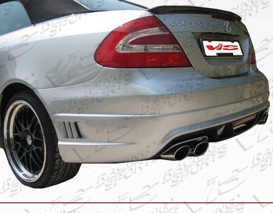 2003-2009 Mercedes Clk W209 2 doors VIP Style FRP Primer Rear Bumper-4