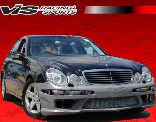 2003-2006 Mercedes E Class W211 4 doors E63 Style FRP Primer Front Bumper-2