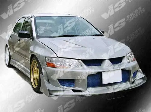 2003-2007 Mitsubishi EVO 8 EVO 9 4 doors GTC Style FRP Primer Side Skirts-1