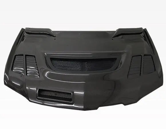 2003-2005 Mitsubishi EVO 8 4 doors JC Style Carbon Fiber Black Hood-6