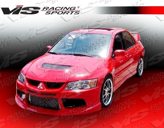 2003-2007 Mitsubishi EVO 8 EVO 9 4 doors STRIKER X Style FRP Primer Front Bumper-1