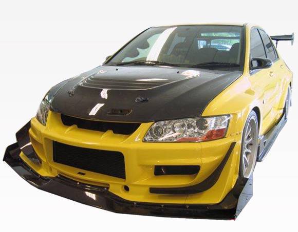 2003-2007 Mitsubishi EVO 8 EVO 9 4 doors VRS Style FRP Primer Full Kit-1