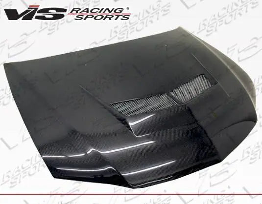 2003-2005 Mitsubishi EVO 8 4 doors INVADER 2 Style Carbon Fiber Black Hood-2