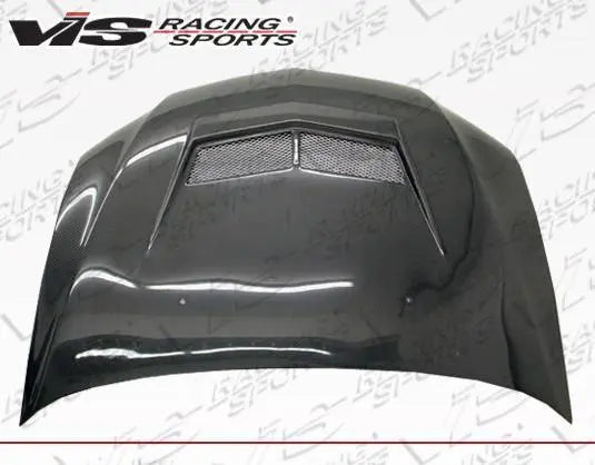 2003-2005 Mitsubishi EVO 8 4 doors INVADER 2 Style Carbon Fiber Black Hood-3