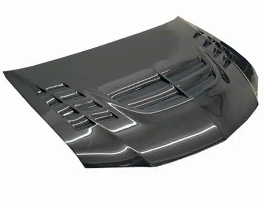 2003-2005 Mitsubishi EVO 8 4 doors VTX Style Carbon Fiber Black Hood-2